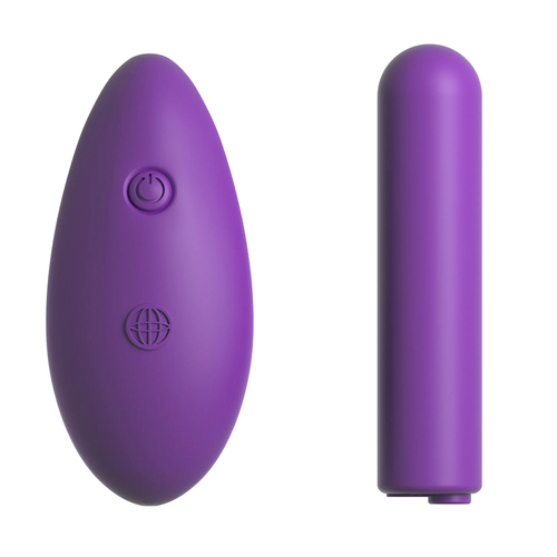 Вибропуля 7,5см с повязкой на бёдра и пультом ДУ PipeDream Fantasy for Her Petite Panty Thrill Purple 493212
