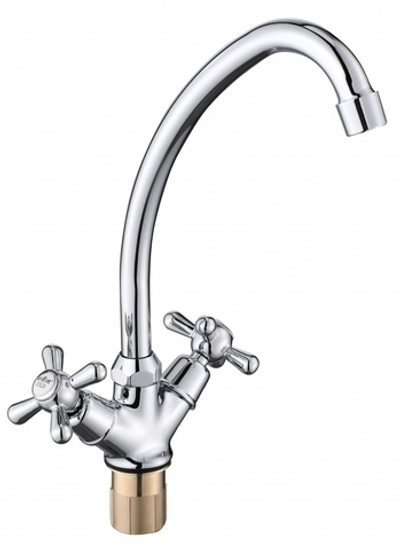 120122 Смеситель 2-руч. для кухни ViEiR (10/1шт)