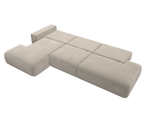 Диван угловой Лига-036 НПБ Модерн Лонг левый угол МИКРОВЕЛЬВЕТ Бежевый