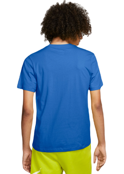 Мужская теннисная футболка Nike Sportswear Club T-Shirt - signal blue/white