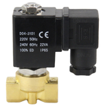 Two way normally closed with zero pressure differential electric solenoid valve Elephant VS2W-700 P-Z-NC PTFE G 110/220V, body material - brass, seal - PTFE, with coil YS-018 220V