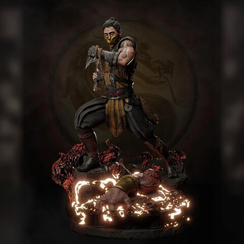 Scorpion on flame - Mortal Kombat