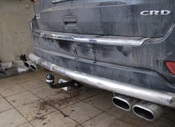 Фаркоп на Jeep Grand Cherokee WK2 2011-2021, кроме SRT8. Без выреза в бампере. Тип шара: A. Нагрузки: 2500/100 кг, JW 03