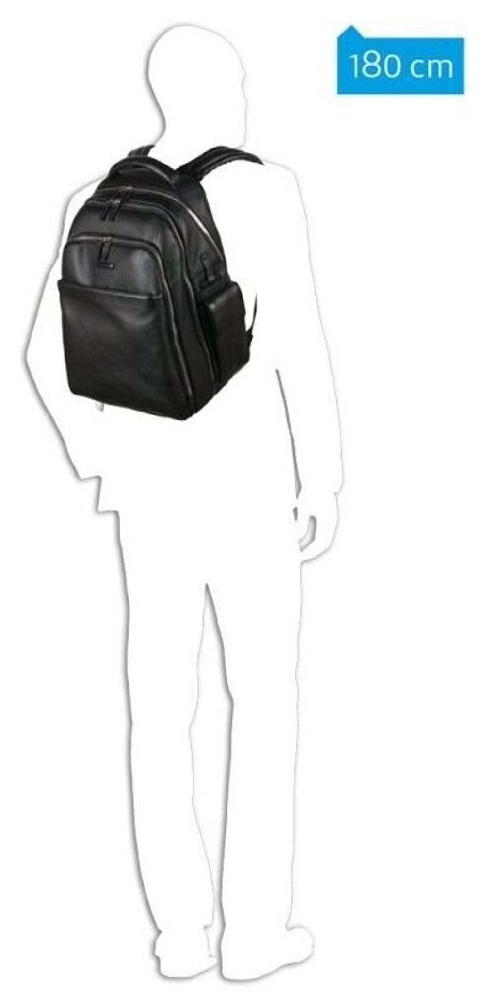 Рюкзак Piquadro Modus черный 43 см CA3444MO/N