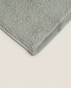 ZARA HOME (НАБОР ИЗ 3 ШТ.) ПОЛОТЕНЦЕ ИЗ ВЫСОКОКАЧЕСТВЕННОГО ХЛОПКА, ЗЕЛЕНЫЙ