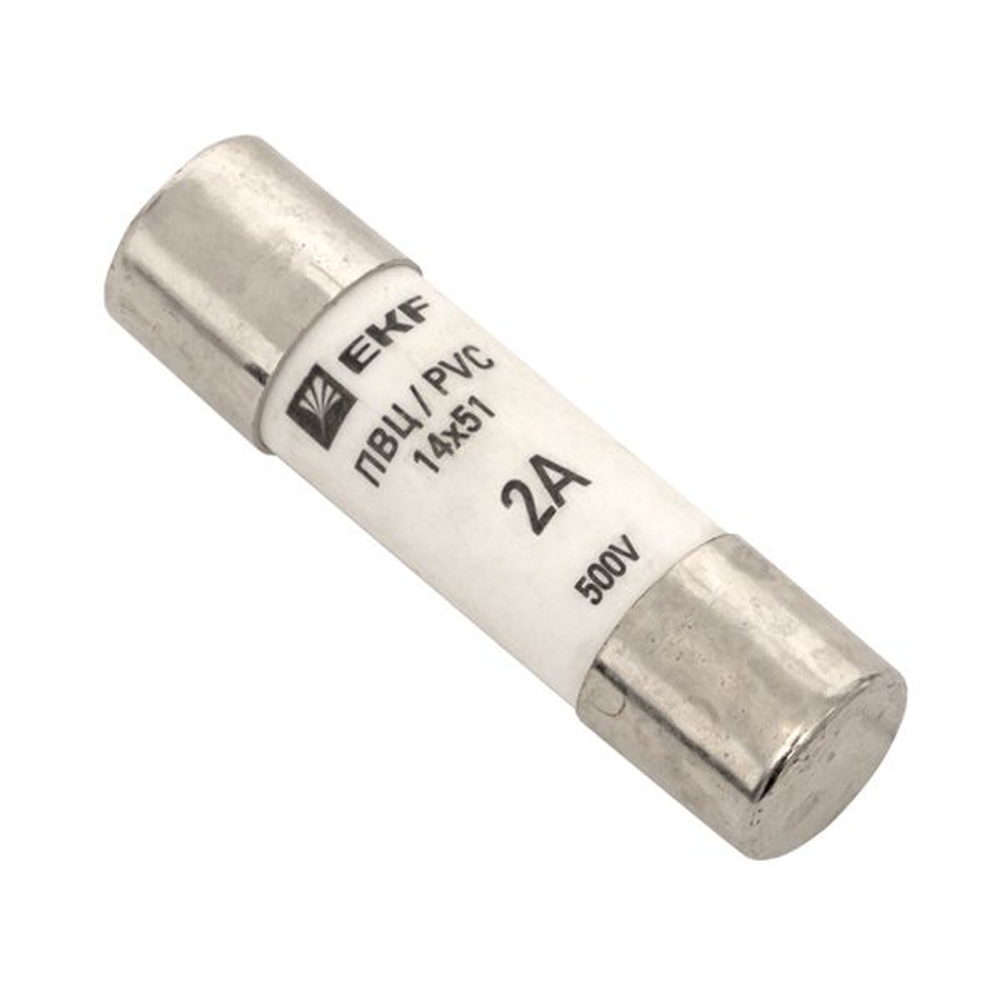 Плавкая вставка цилиндрическая ПВЦ (14x51) 2А EKF (10.00 шт.)