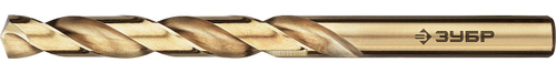 ЗУБР КОБАЛЬТ 10.5х133мм, Сверло по металлу, сталь Р6М5К5, класс А