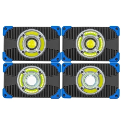 Фонарь светодиодный аккумуляторный (10Вт,700Лм,5 СОВх6500К,3 уровня яркости,4 режима) FORCEKRAFT FK-EL2190-1