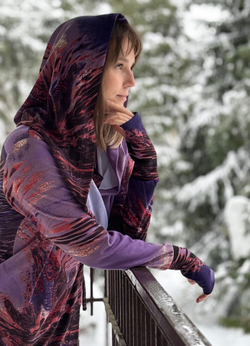 Мантия + Майка / фиолетовая акварель