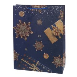 GAEM Пакет подарочный (бумага 210г/м2, блок микс 12шт), L18 W9 H24 см, 4в.