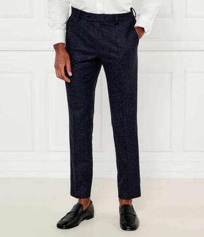 Хлопковые штаны H-Genius-DTL-243 BOSS BLACK - темно-синий(50528074)