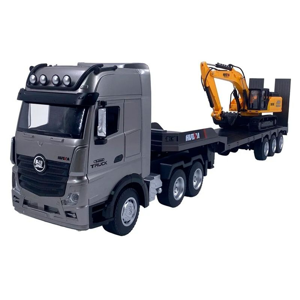 Радиоуправляемый грузовик HuiNa Toys масштаб 1/18 2.4G 9CH - HN1522 (свет, звук)