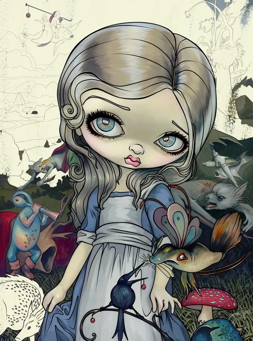 Jasmine Becket-Griffith Alice in Wonderland Coloring Book