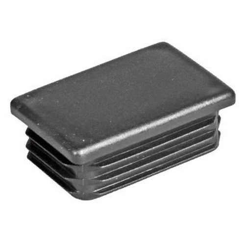 Заглушка прямоугольная  20 х 40   черная