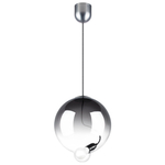 805301 Люстра COLORE 1х8W (led) E27 АЛЮМИНИЙ/ДЫМЧАТЫЙ