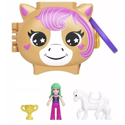 Polly Pocket - Компактный набор Пони с куклой + аксессуары JCB20