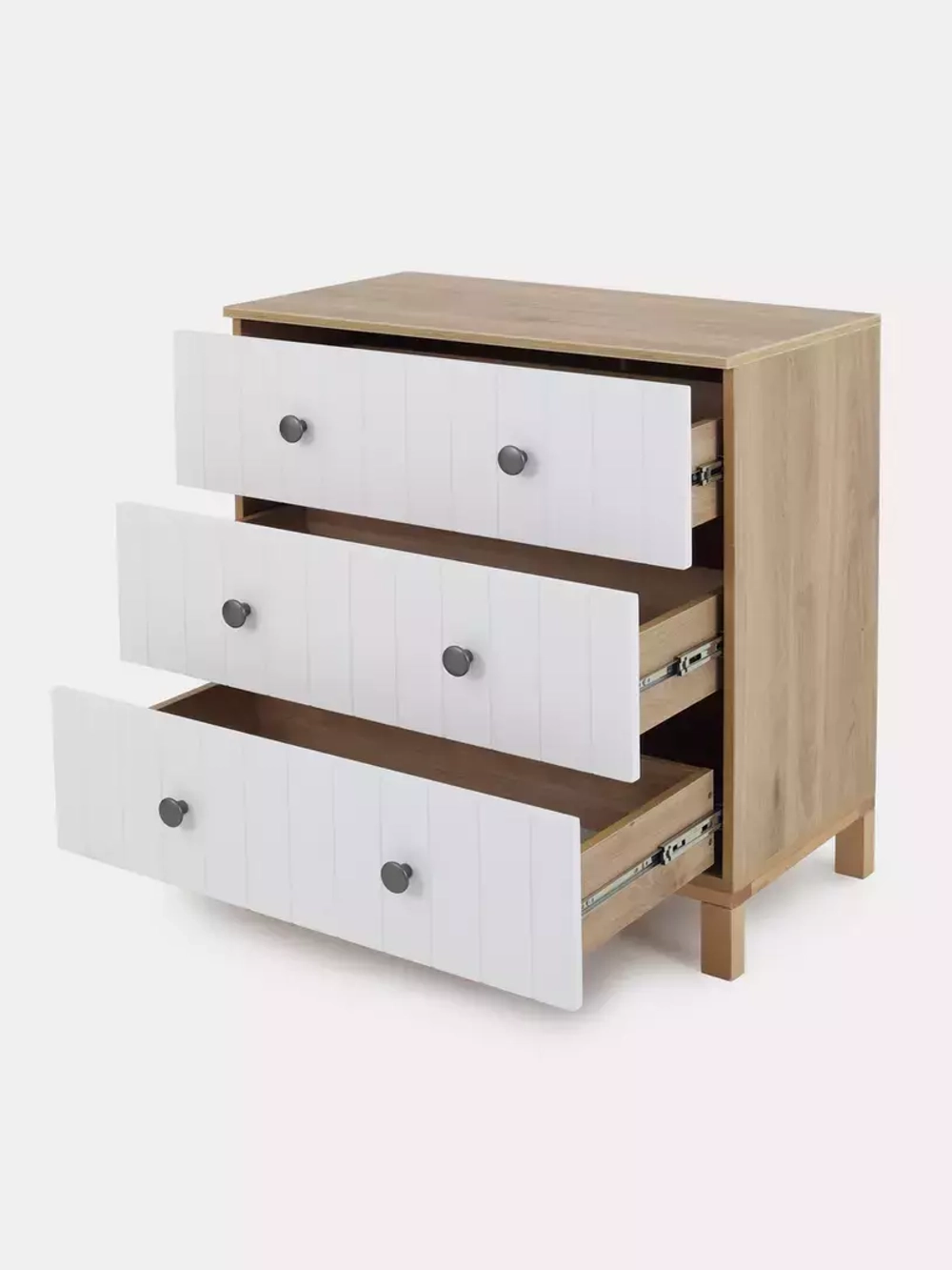 Комод RANT "BAMBOO" 84см 3 ящ. (арт.108) Cloud White