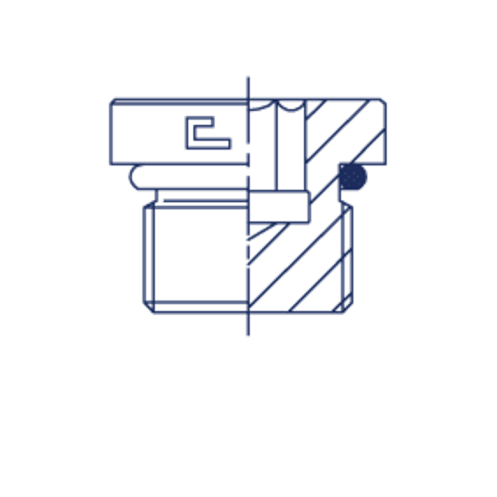 Заглушка VH (Ш) UNF 3/4 (o-ring)