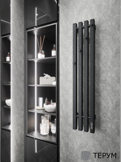 Полотенцесушитель Marco 4 PRO 90x18 черная кожа