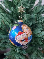 Шар стеклянный "Щелкунчик"