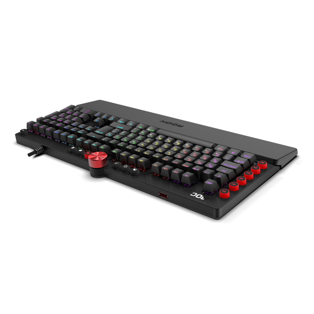 Механическая Игровая Клавиатура AOC AGK700 MX RED CHERRY RGB кабель 1,8м USB2.0 AGK700DR2R