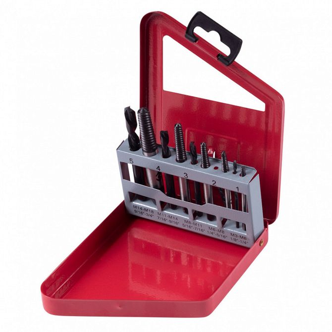 KING TONY (11310SQ) Набор экстракторов и сверл, 3-18 мм, 10 предметов