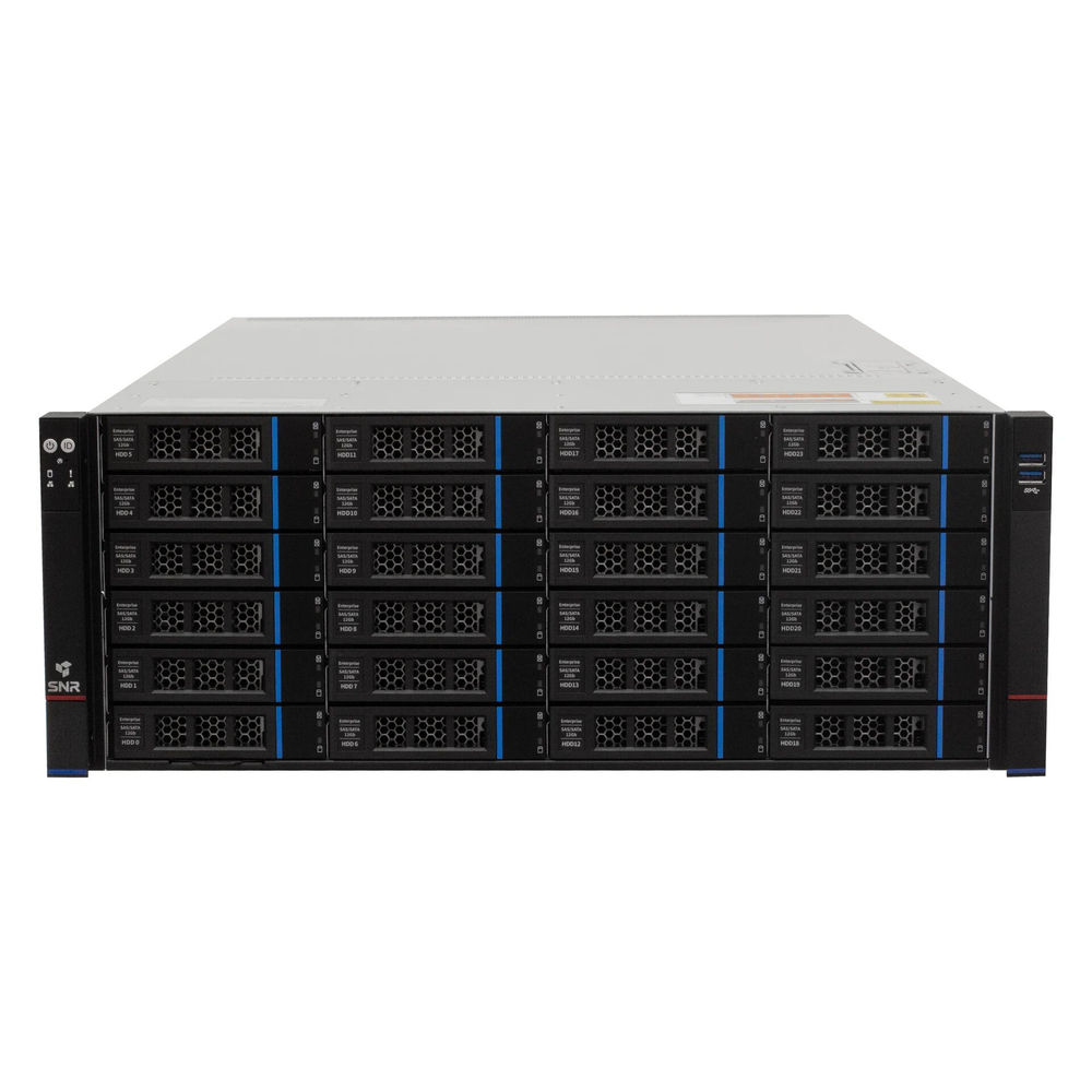 Серверная платформа SNR-SR4224RE, 4U, AMD EPYC, DDR4, 24xHDD, резервируемый БП