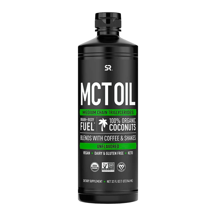 MCT Oil, Кокосовое масло с жирными кислотами C8, C10, C12, Sports Research (946 мл)