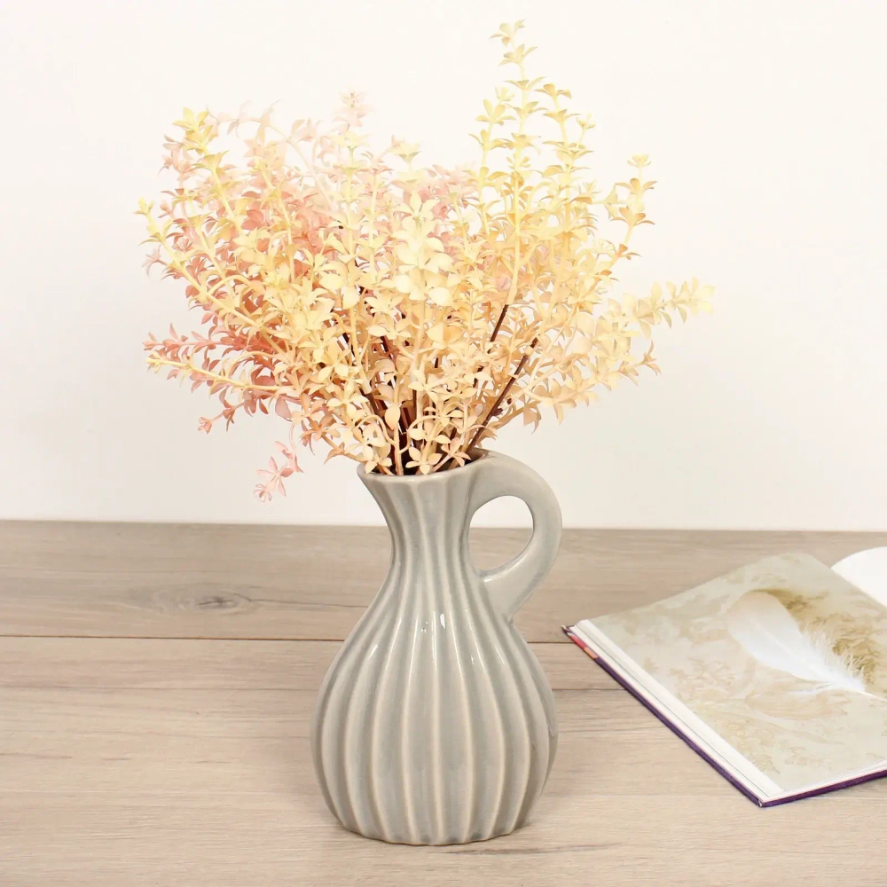 Ваза керамическая «Валенсия» 13*21*7,5см оливковая