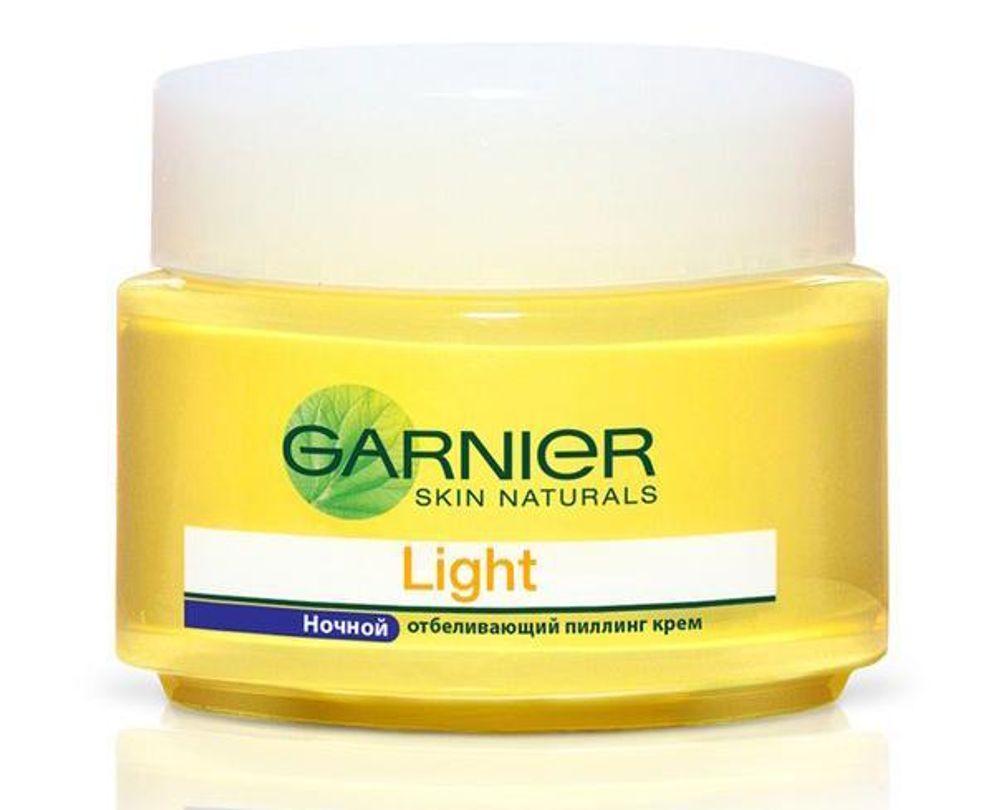 Garnier Light Увлажняющий отбеливающий ночной пилинг-крем