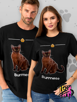 Футболка бурманская кошка