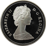 1 доллар. Река Маккензи. Канада. 1989 г. PROOF. Серебро