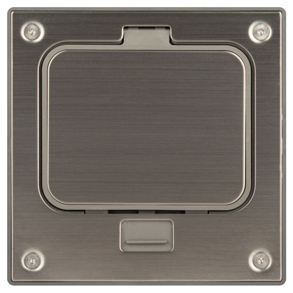 Люк ЭРА ОФИС 18-6001-03 IP66 в бетон с розеткой защёлка цвет серый