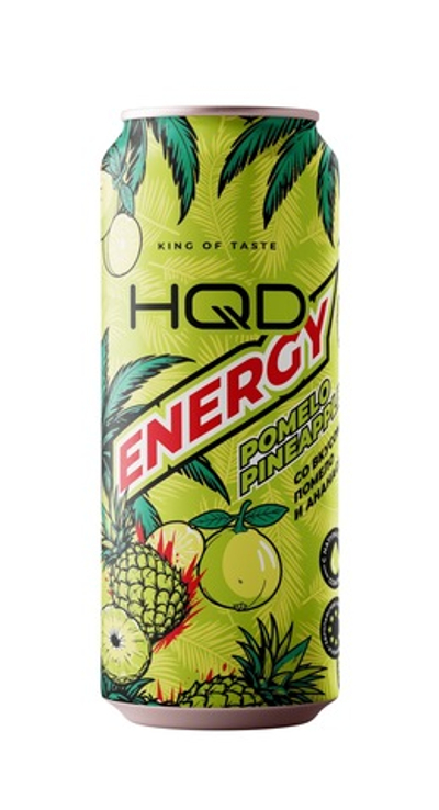 Энергетик HQD - Pomelo Pineaplle, 450 мл