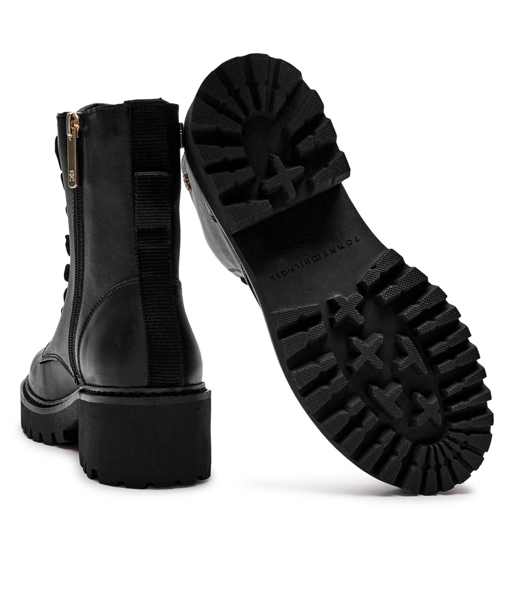 Кожаные ботильоны CHIC Tommy Hilfiger - черный(FW0FW08305)