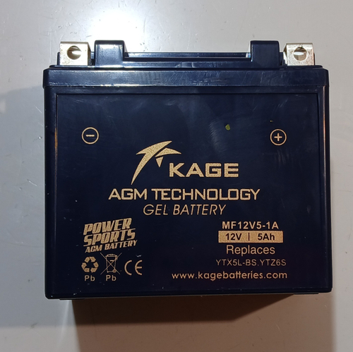 АКБ KAGE 12v 5Ah мотоцикл Эндуро BSE Z1
