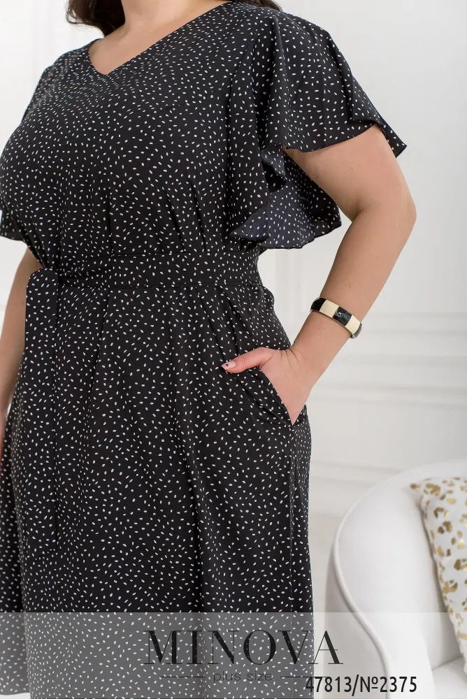 Платье 2375-черный Minova