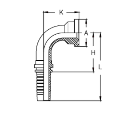 Фитинг DN 12 SFL 3/4 38.1 (90)
