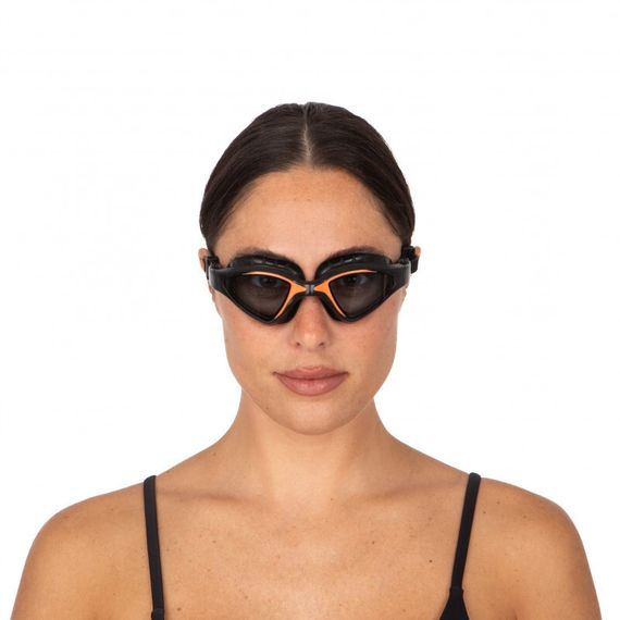 Очки для плавания Seac Lynx тонированные стекла черный/оранжевый