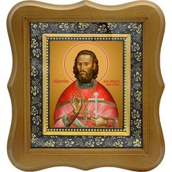 Александр Покровский священномученик, пресвитер. Икона на холсте.