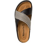 Пантолеты на платформе кожаные