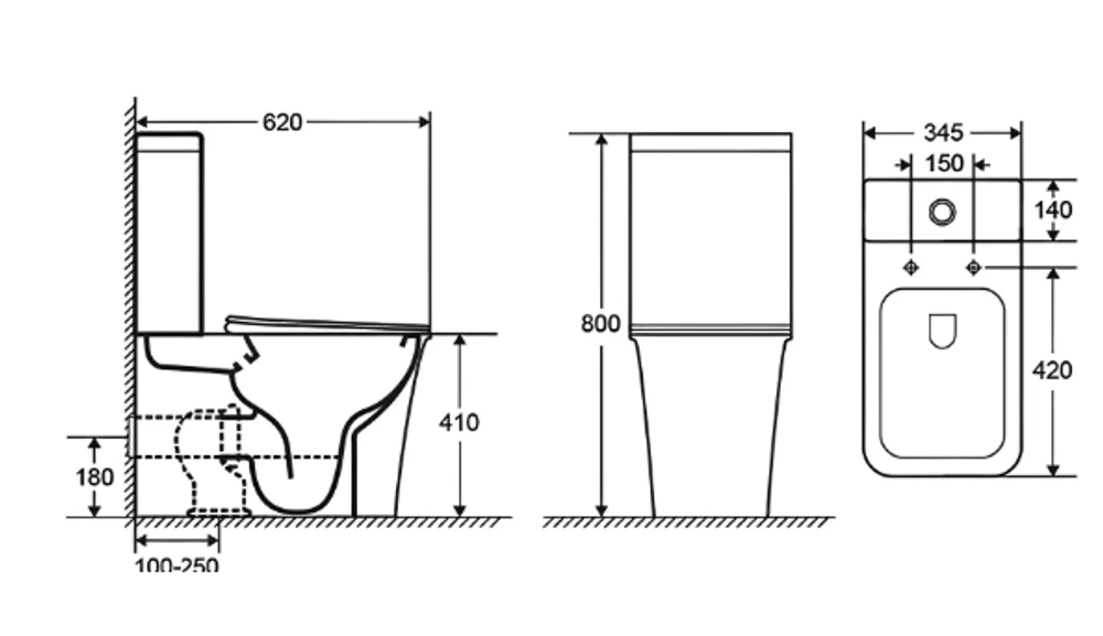 Унитаз-компакт напольный Ceruttispa Arno 7838