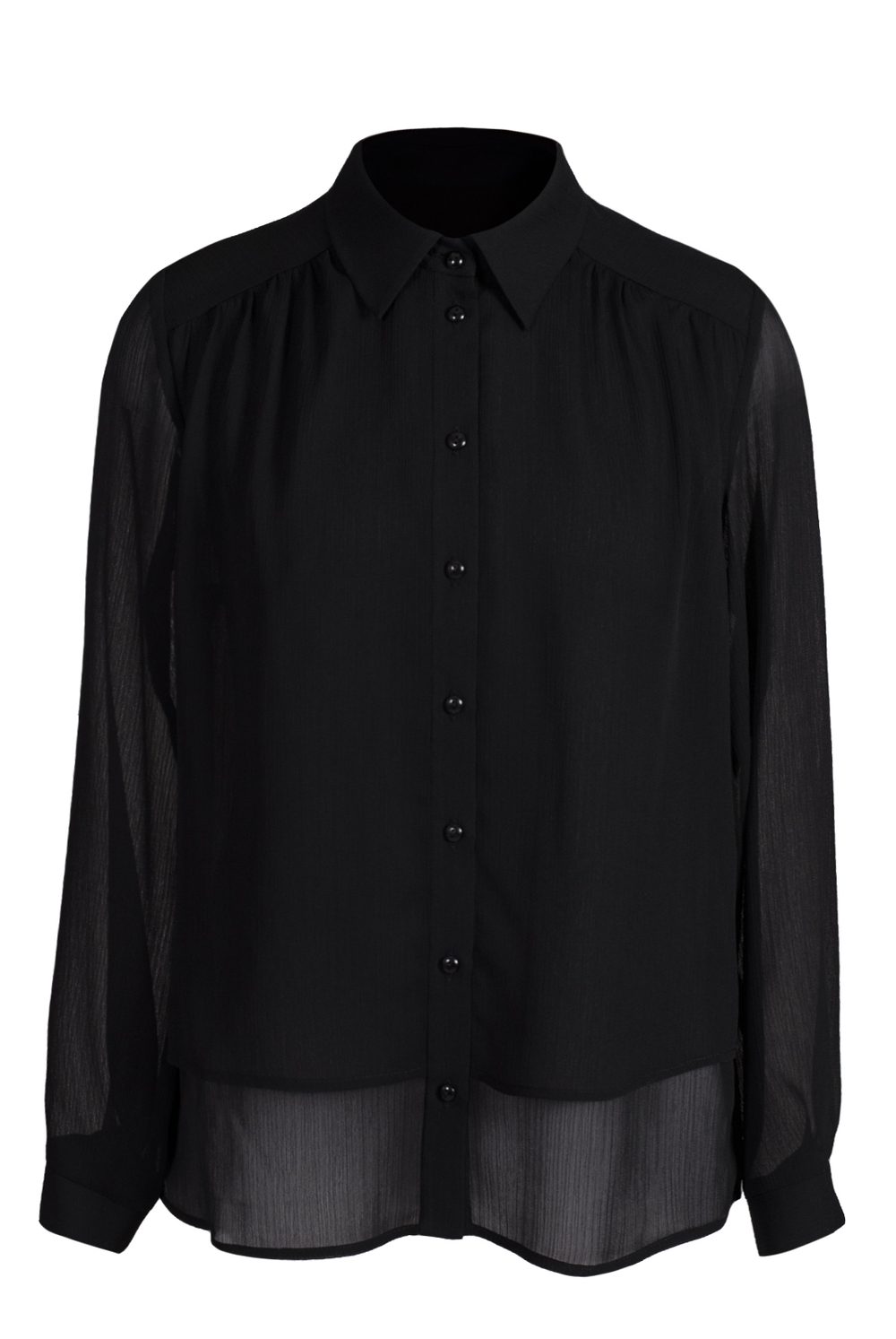 Блузка женская 1700оп, черный #295Че091700оп