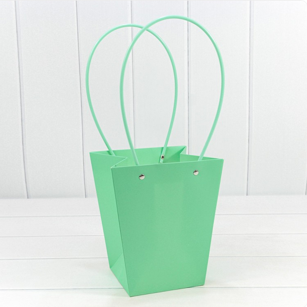 Пакет подарочный 20х17х12 Ваза для цветов (Тиффани)