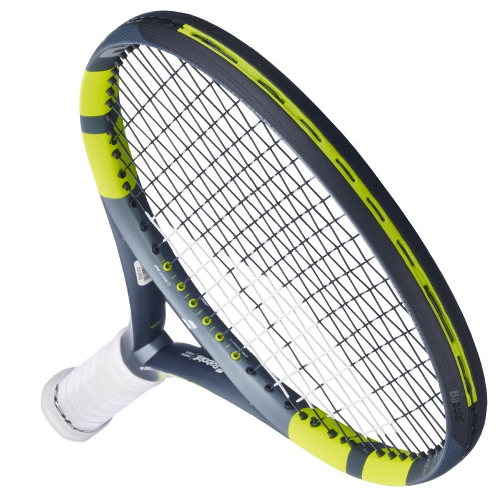 Теннисная ракетка Babolat Pure Aero Lite Gen-9 - metallic dark forest/yellow + струны