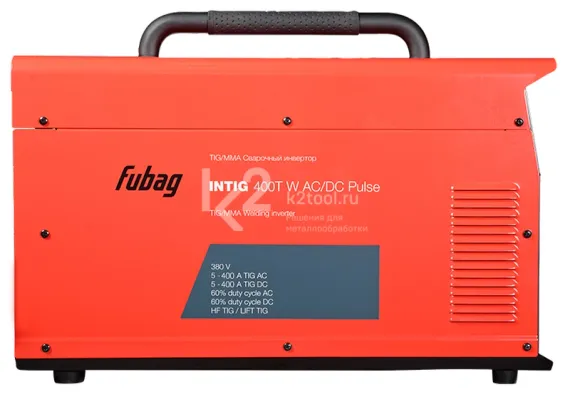 Инвертор сварочный Fubag INTIG 400T W AC/DC PULSE + горелка FB TIG 18 5P, 4 м + модуль охлаждения + тележка
