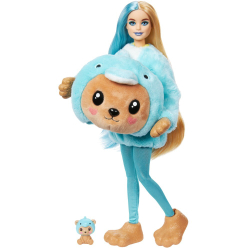 Barbie Cutie Reveal - Барби Плюшевая кукла-дельфин + питомец HRK25 / артикул   HRK22 HRK25  / GTIN 194735178582