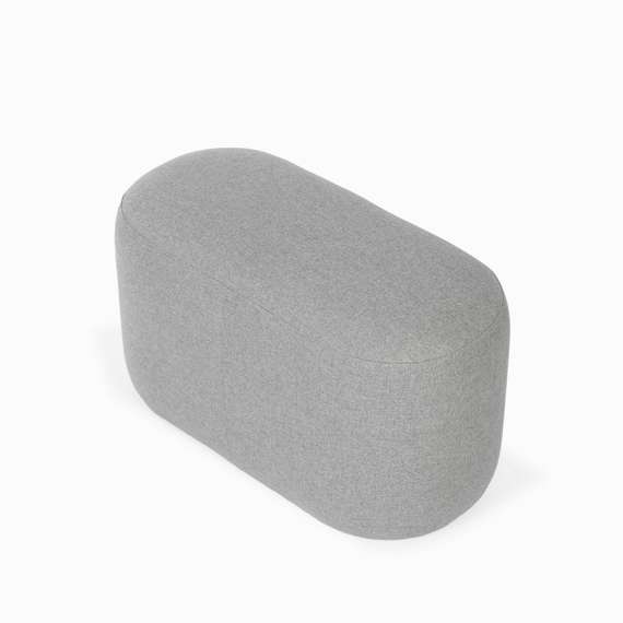 Пуф Pawai Low 80х38 см, светло-серый