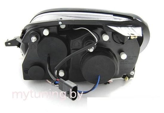 Передние фары angel eyes CCFL black для Mercedes SLK R170