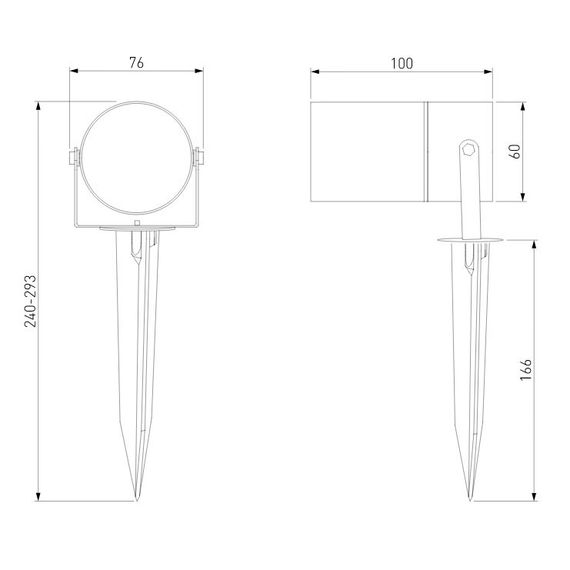 Ландшафтный светильник Elektrostandard Landscape/2 35146/S черный a057942